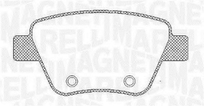 MAGNETI MARELLI 363916060441 -  Комплект тормозных колодок, дисковый тормоз